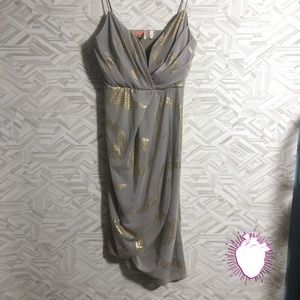 EUC Free people mint grey formal wrap dress